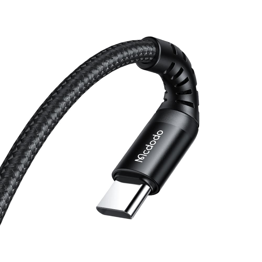 Mcdodo – datový kabel (CA-5641) – USB-C na USB-C, nylonové opletení, hliníková slitina, PD60W, 1m – černý - náhled 2