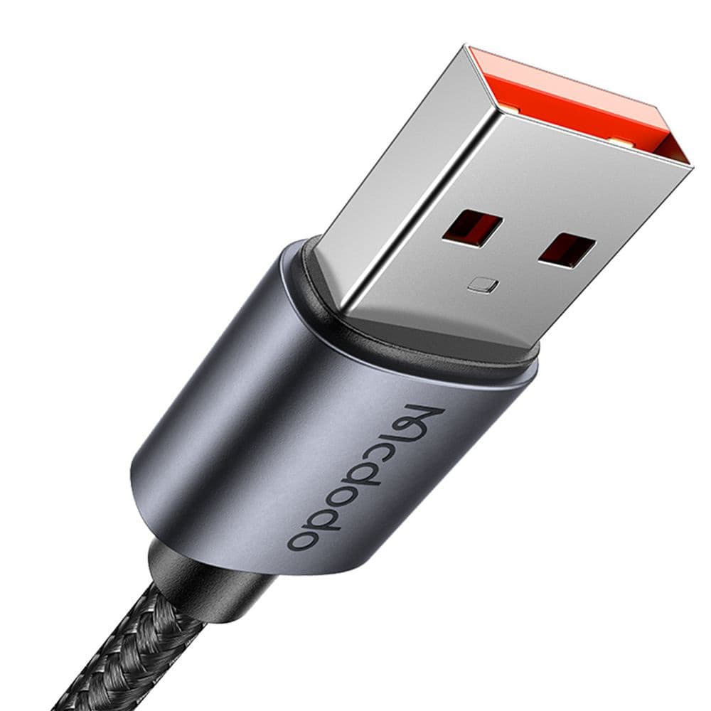 Mcdodo – datový kabel (CA-6490) – USB-A na Lightning, LED displej, 3A, 1,2m – černý - náhled 2