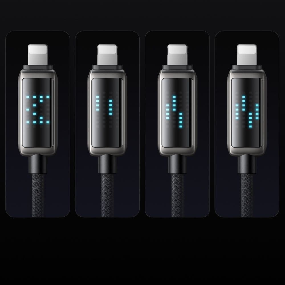 Mcdodo – datový kabel (CA-2630) – USB-C na Lightning, 36W, LED displej, rychlé nabíjení PD, 1,2m – černý - náhled 2