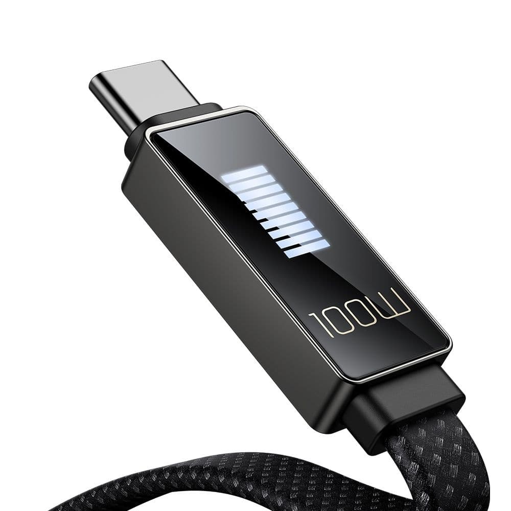 Mcdodo – datový kabel řady Rythm (CA-4980) – USB-A na Type-C, 6A, LED displej, rychlonabíjení, 1,2m – černý - náhled 2