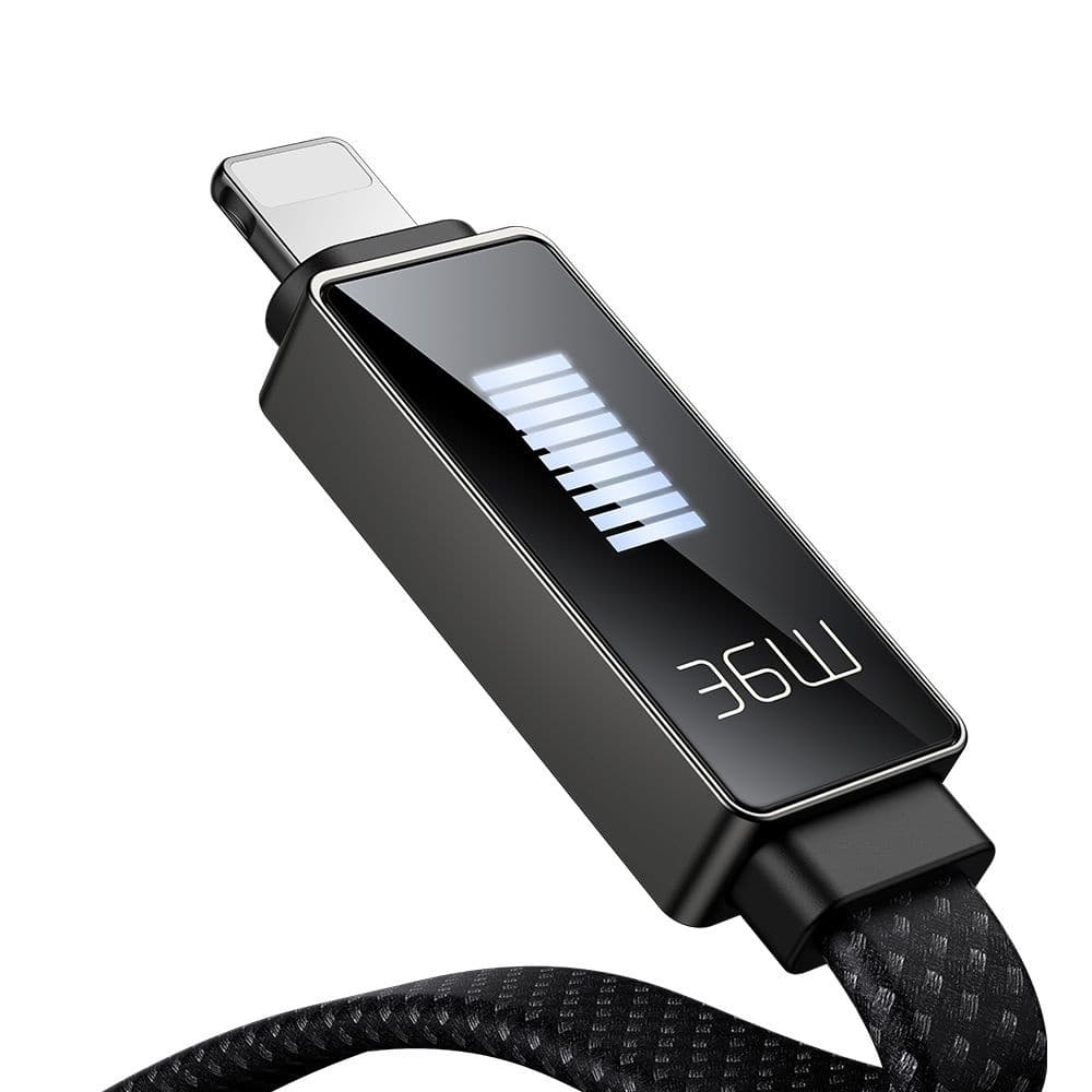 Mcdodo – datový kabel řady Rythm (CA-4960) – Type-C na Lightning, 36W, LED displej, rychlé nabíjení, 1,2m – černý - náhled 2