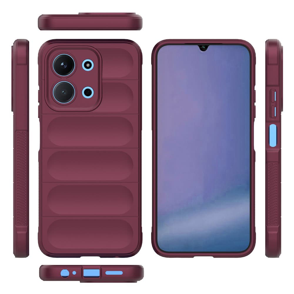 Techsuit Magic Shield pro Xiaomi Redmi 15C 4G/5G v barvě bordeaux - náhled 2