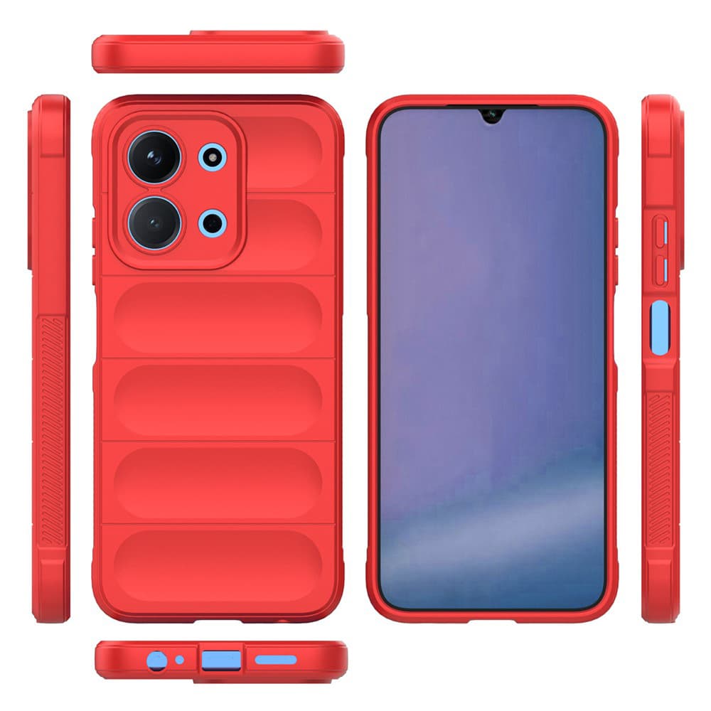 Techsuit Magic Shield pro Xiaomi Redmi 15C 4G/5G červený - náhled 2