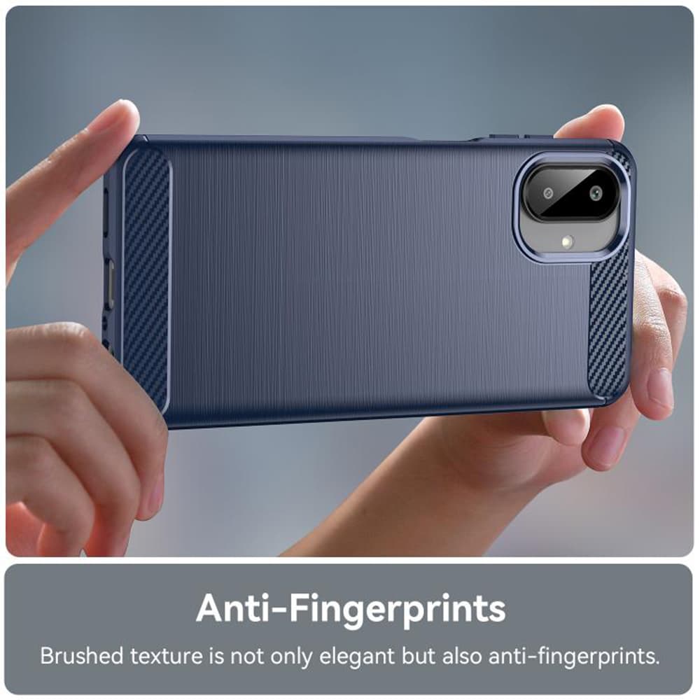 Techsuit Carbon Silicone pro Samsung Galaxy A07 4G modrý - náhled 2