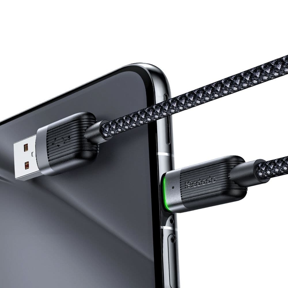 Mcdodo - datový kabel řady Self-Winding (CA-5650) - USB-A na USB-C, 6A, 1.2m - černý - náhled 2