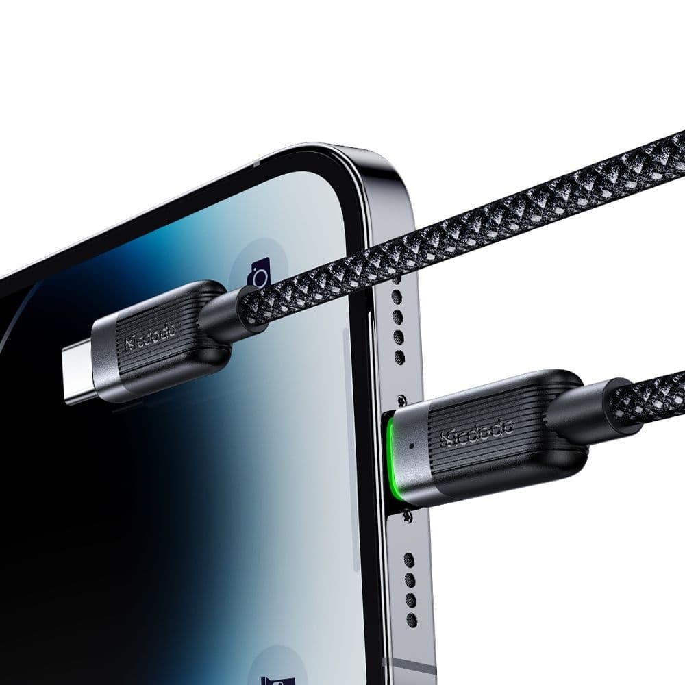 Mcdodo – datový kabel samonavíjecí série (CA-2010) – USB-C na Lightning, 36W, 1.2m – černý - náhled 2
