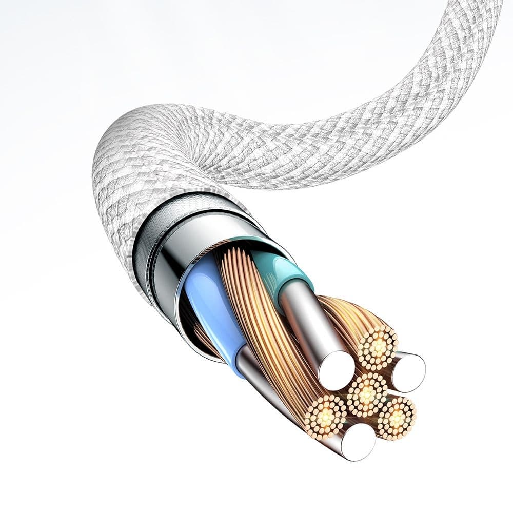 Mcdodo – datový kabel (CA-5690) – USB-C na USB-C, rychlé nabíjení PD, 3A, 60W, 480Mbps, 1m – bílý - náhled 2