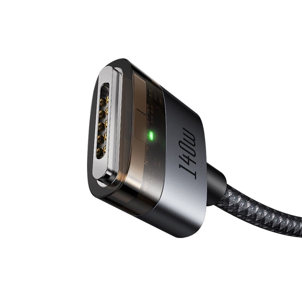 Mcdodo - magnetický kabel (CA-2070) - USB-C na MagSafe 3, 140W, LED indikátor, 2m - černý - náhled 2