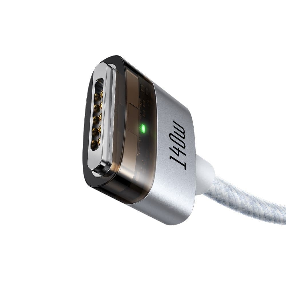 Mcdodo - magnetický kabel (CA-2071) - USB-C na MagSafe 3, 140W, LED indikátor, 2m - bílý - náhled 2