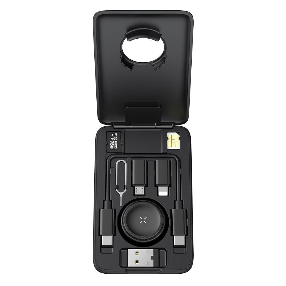 Mcdodo - organizér příslušenství 8v1 (CH-2440) - s vestavěnou nabíječkou Apple Watch, rychlé nabíjení, přenosný design - černá - náhled 2