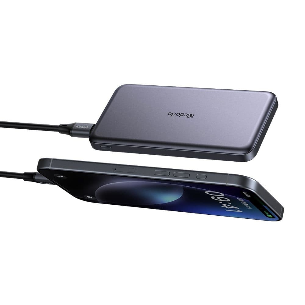Mcdodo - magnetická powerbanka Meta Series (MC-3781) - 10000mAh, 20W, ultratenký design - černá - náhled 2