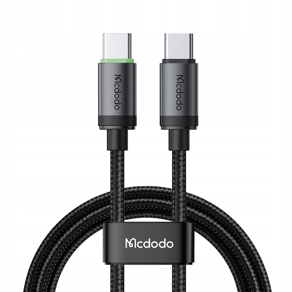 Mcdodo – datový kabel (CA-4410) – USB-C na USB-C, nylonové opletení, hliníková slitina, PD60W, 1m – černý - náhled 2