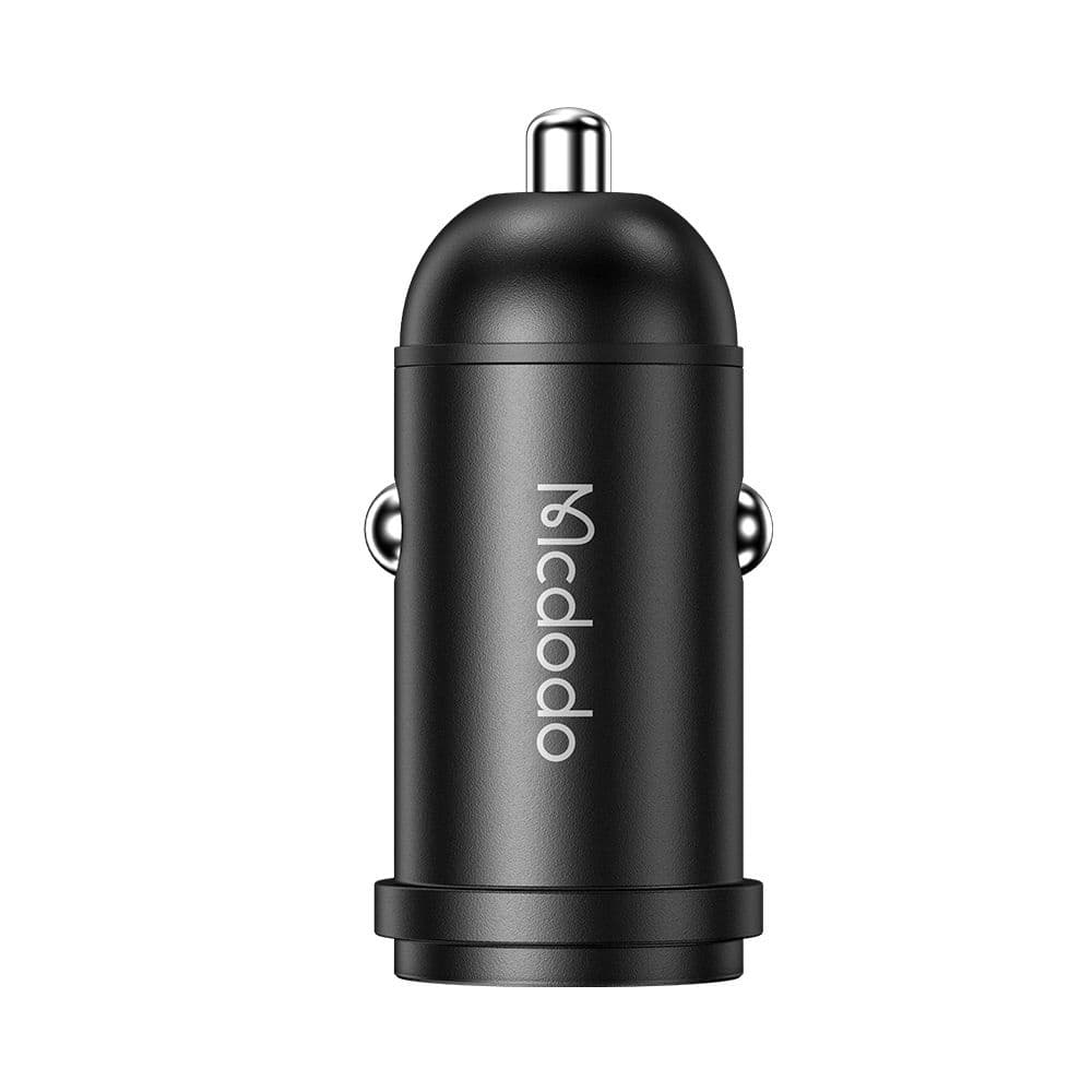 Mcdodo - nabíječka do auta Obsidian Series (CC-7492) - včetně kabelu USB-C na Lightning, PD30W, Smart IC, mini velikost, 1,2m - černá - náhled 2