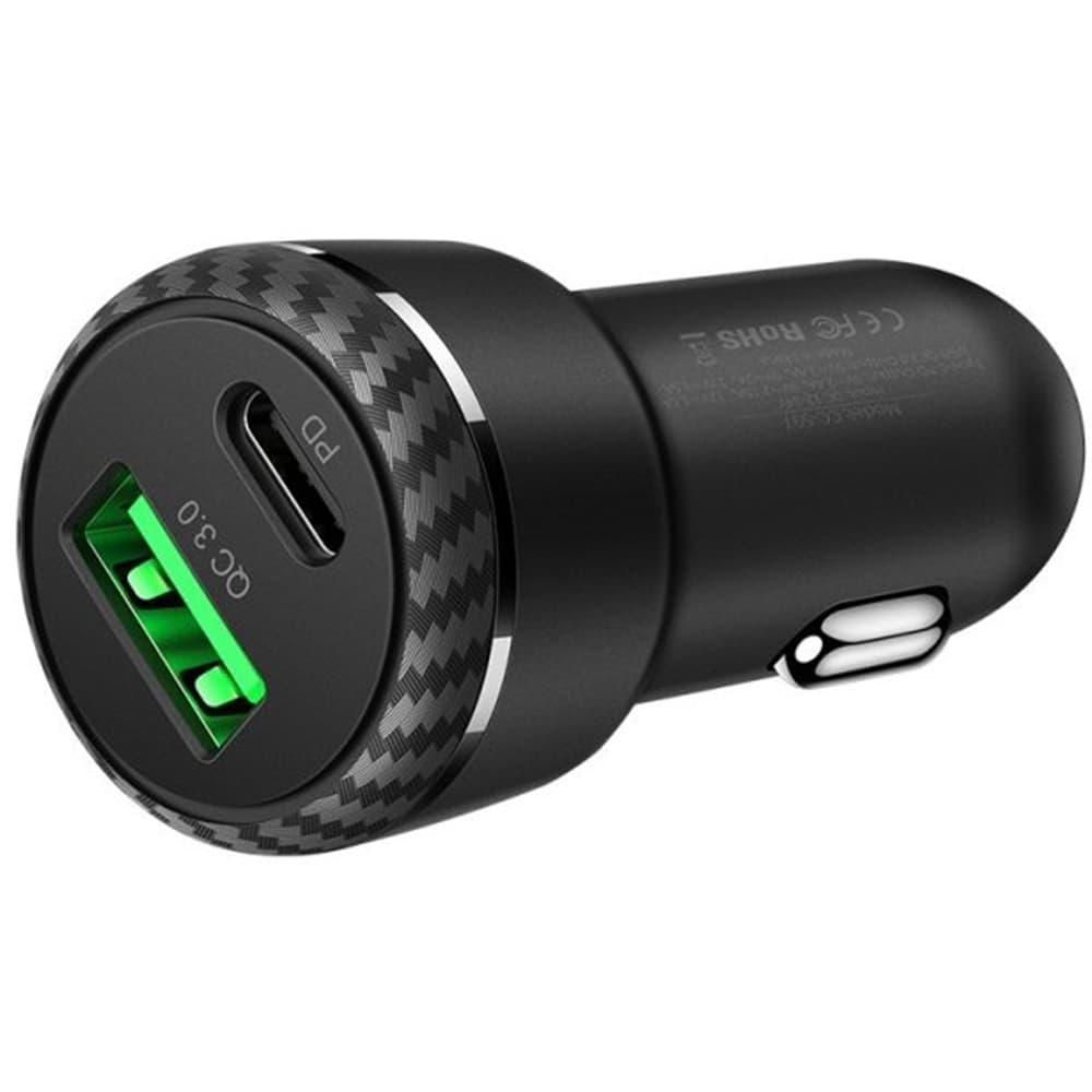 Mcdodo – nabíječka do auta (CC-5970) – duální port, rychlé nabíjení, 38W, Smart IC, ohnivzdorný materiál – černá - náhled 2