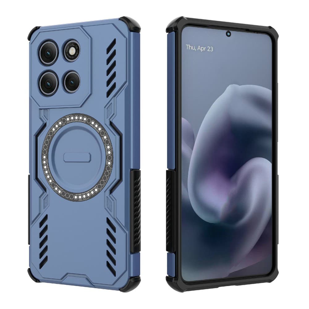 Pouzdro Techsuit ArmorMag pro Motorola Moto G86 Power modré - náhled 2