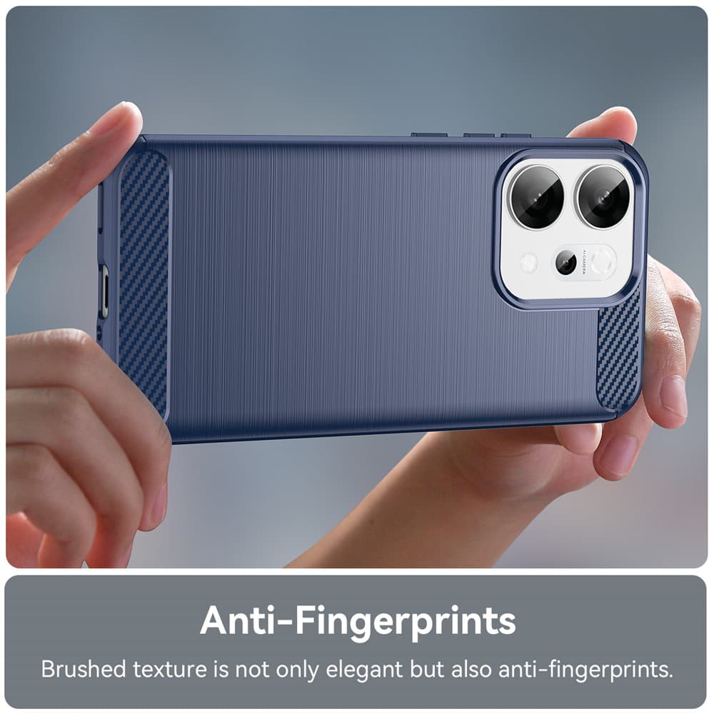 Techsuit Carbon Silicone pro Oppo Reno14 modrá - náhled 2