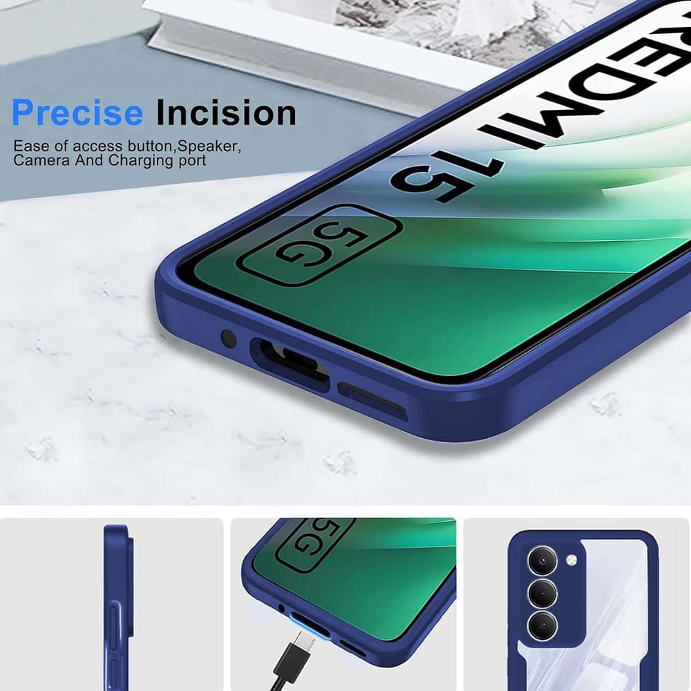 Techsuit ColorVerse 360 Series Ochranné sklo Xiaomi Redmi 15 4G/5G Modrá - náhled 2