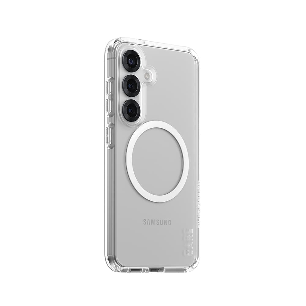 PanzerGlass® CARE Flagship Urban Combat bílý Qi kompatibilní Samsung Galaxy S25 průhledný - náhled 2