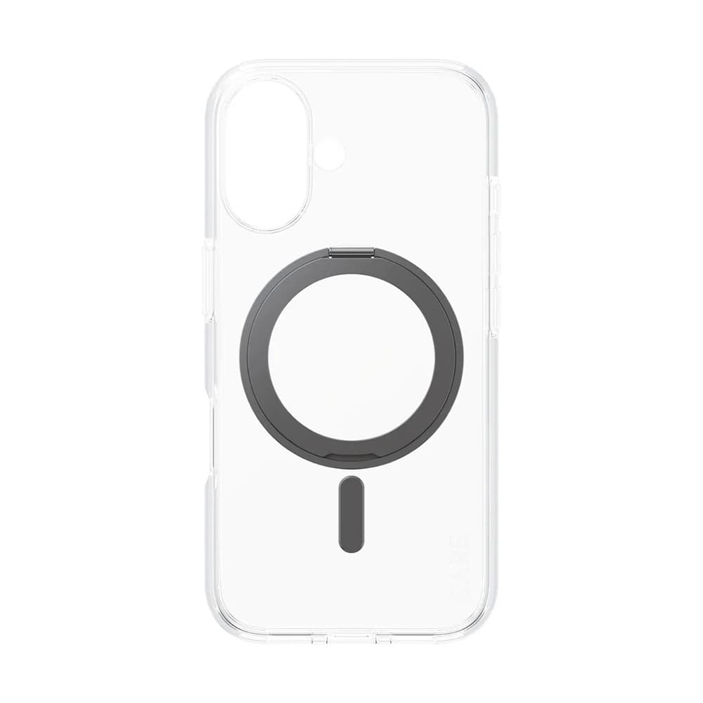 PanzerGlass® CARE Feature černý stojánek &amp; MagSafe iPhone 16 průhledný - náhled 2
