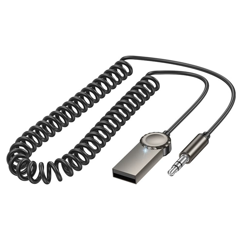Borofone bluetooth V5.0 adaptér Peaceful BC56 jack 3.5mm šedý - náhled 2