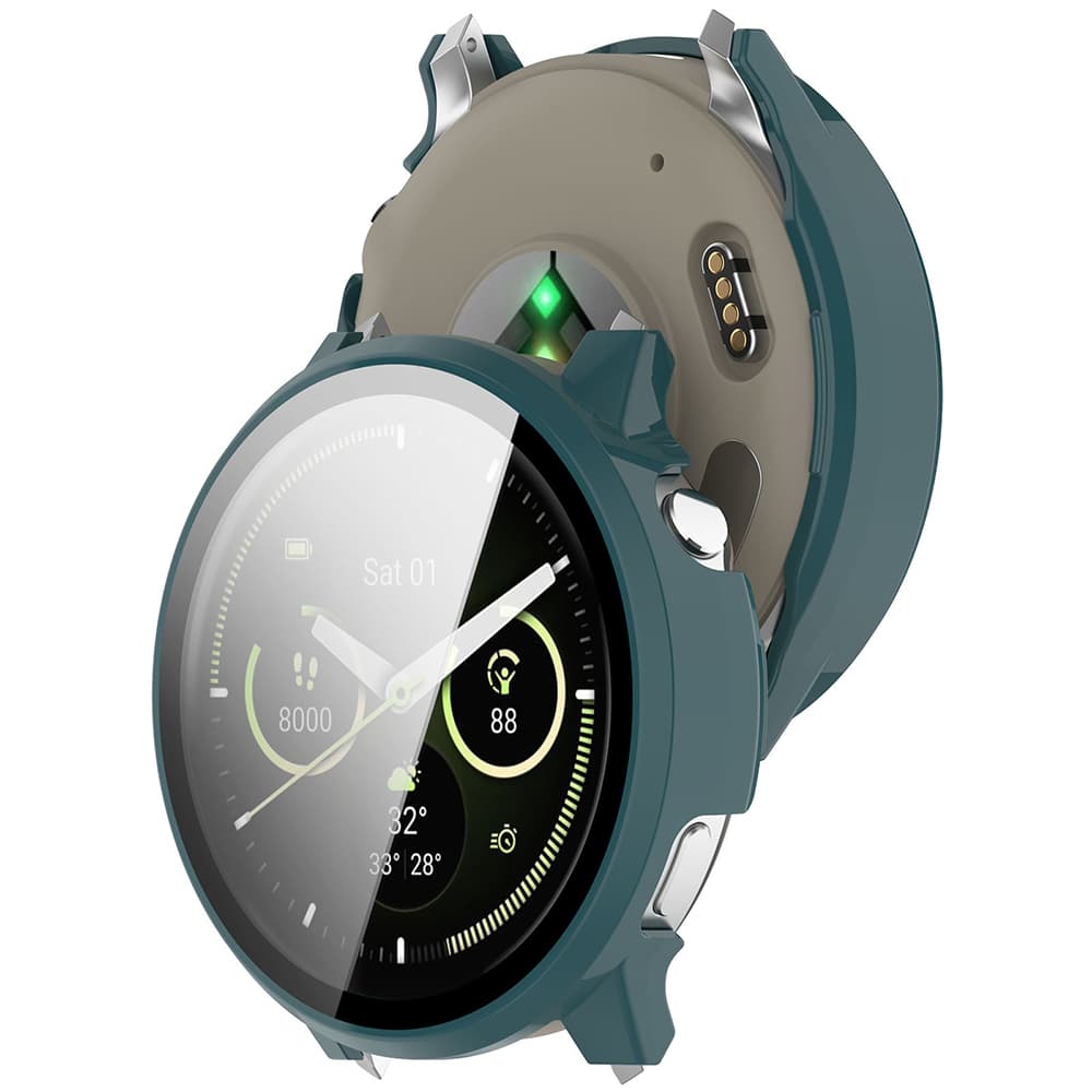 Techsuit Defense360 Pro s ochranným sklem Garmin Venu 4 41mm tmavý tyrkys - náhled 2