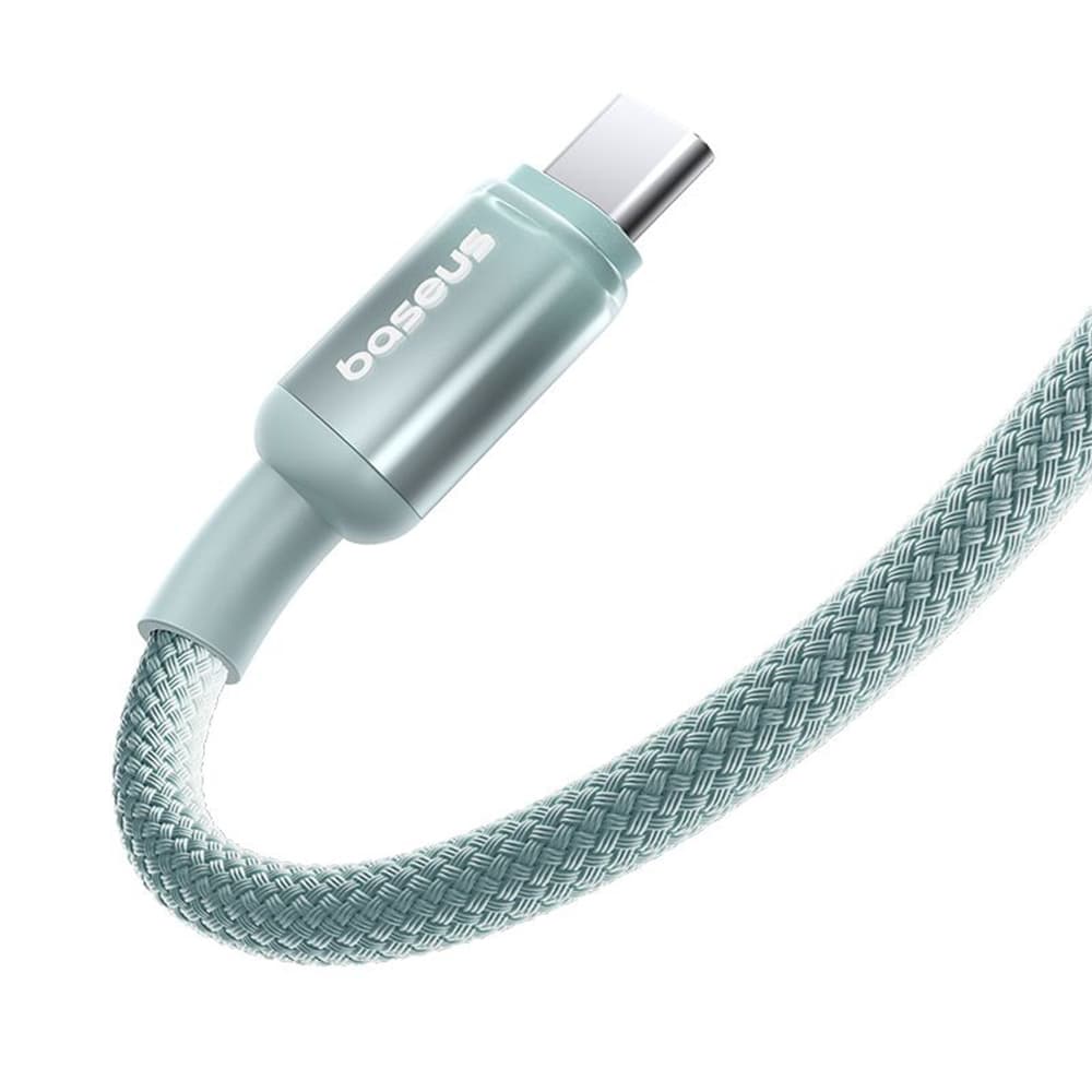 Baseus - datový kabel Discolor (E0420701) - USB-C na USB-C, 100W, 480Mbps, 2m - modrá/zelená - náhled 2