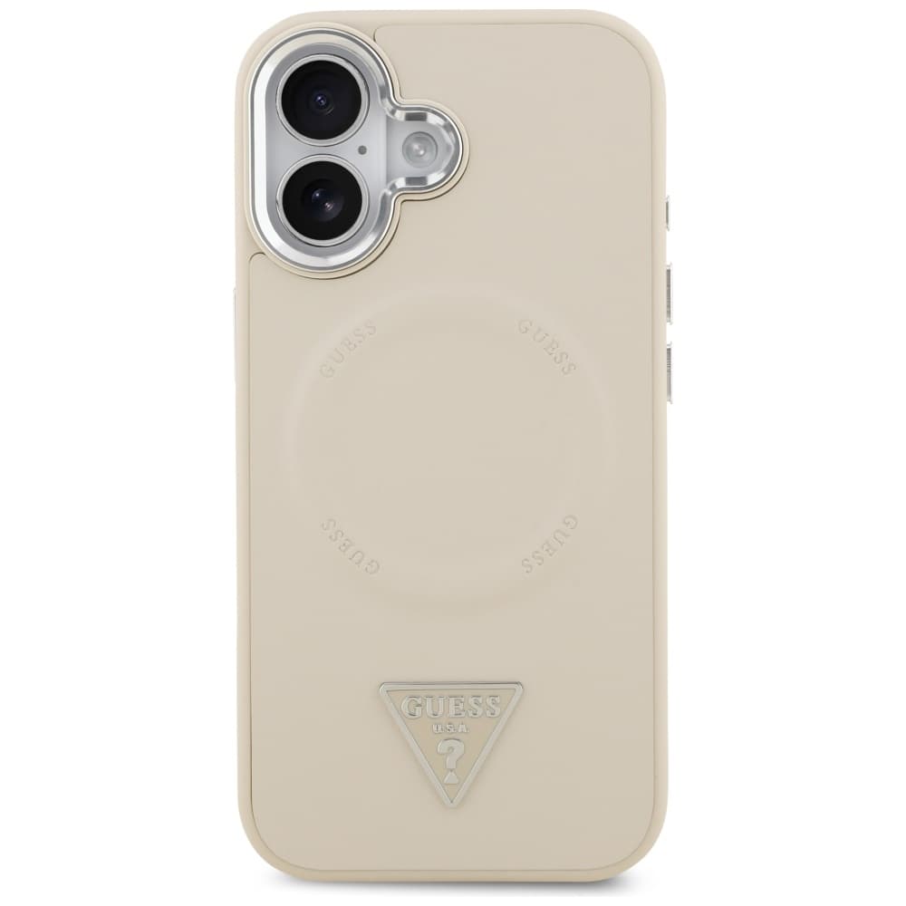 Guess Hardcase Triangle Logo MagSafe iPhone 17 béžová - náhled 2