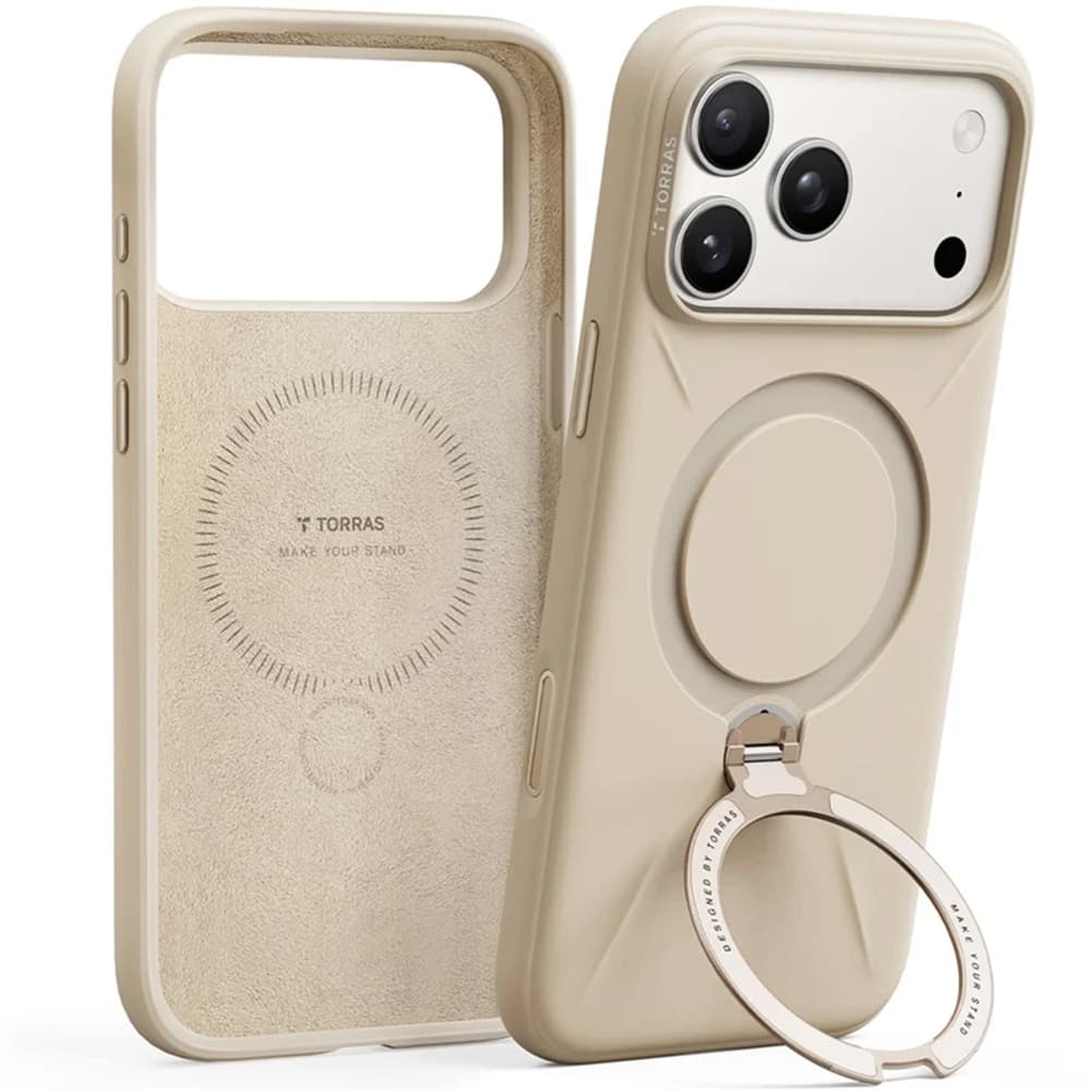 Torras QPRO silicone series pro iPhone 17 Pro, dezertní zlatá - náhled 2