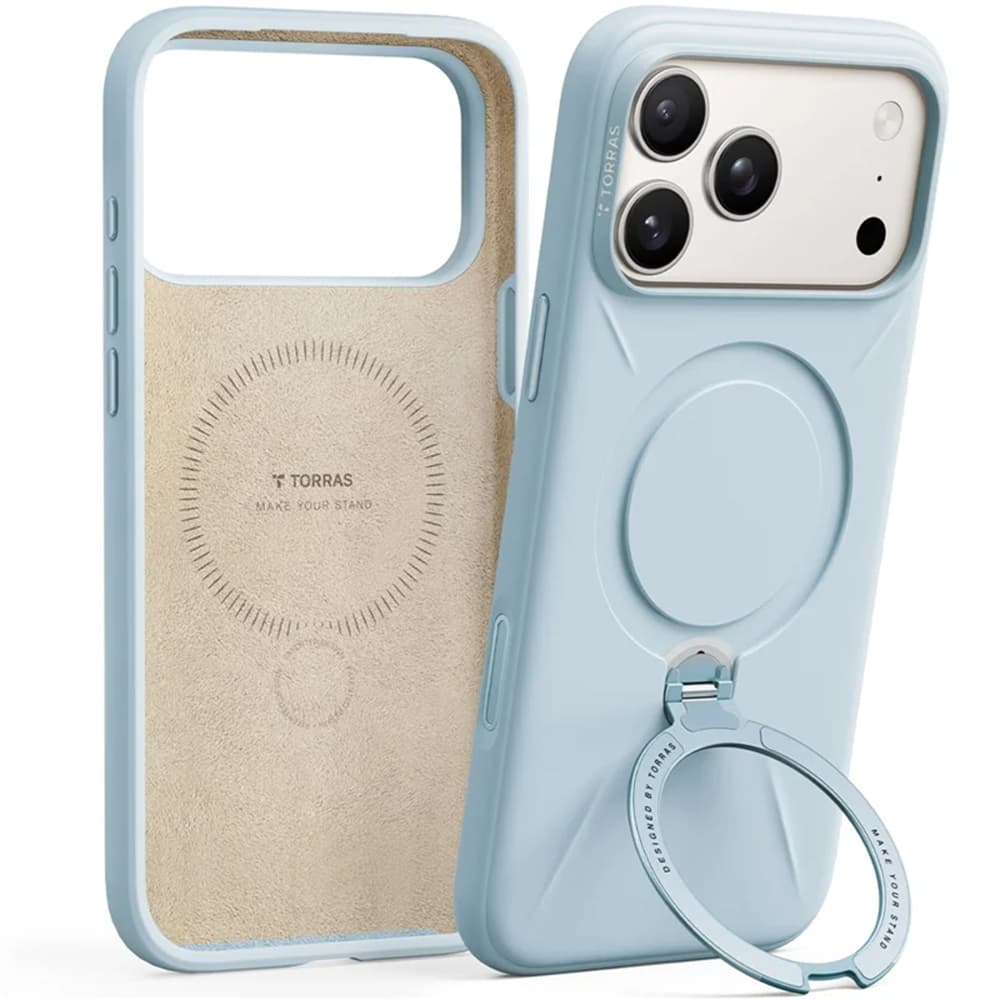 Torras - QPRO Silicone Series - iPhone 17 Pro - světle modrá - náhled 2