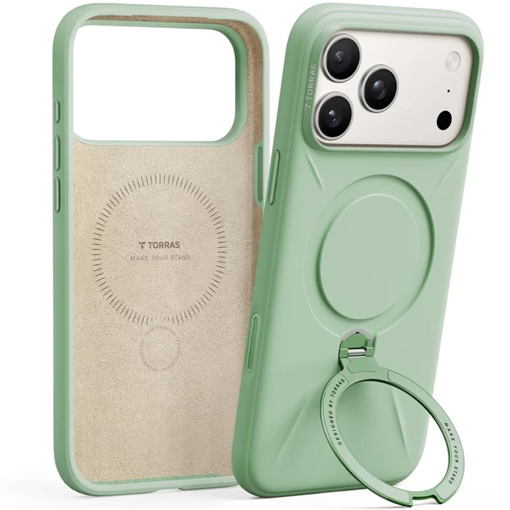 Torras QPRO silicone series - iPhone 17 Pro - matcha zelená - náhled 2