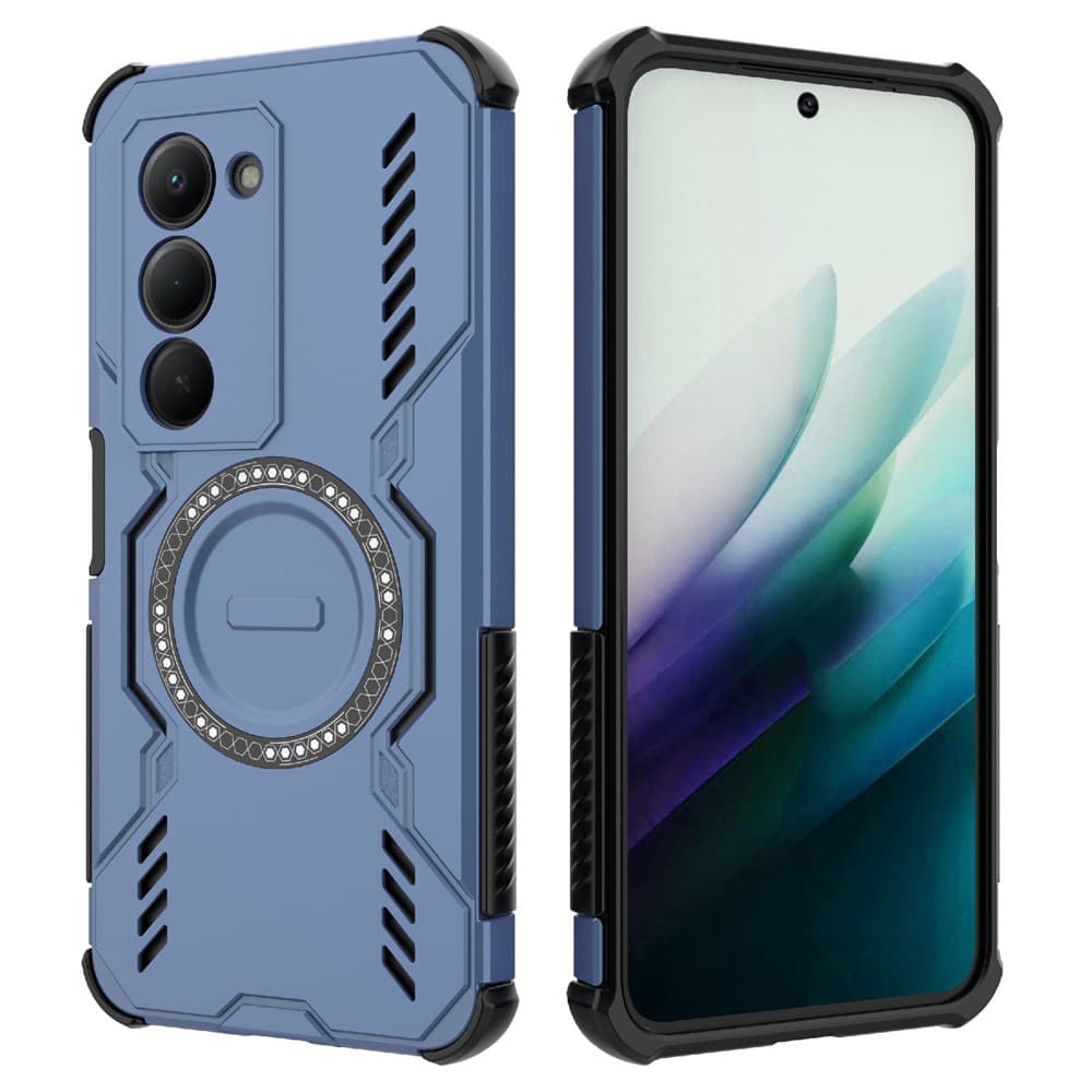 Pouzdro Techsuit ArmorMag pro Xiaomi Redmi 15 4G Redmi 15 5G modré - náhled 2
