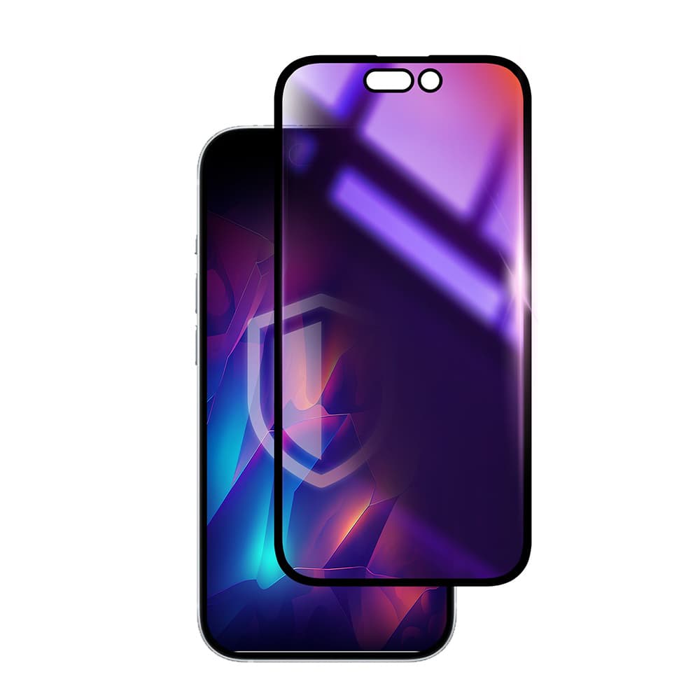 Ochranné sklo 3mk Rainbow Privacy pro iPhone 16 Pro černé - náhled 2