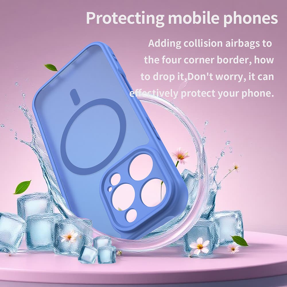 Techsuit HaloFrost II MagSafe pro iPhone 16 Pro nebesky modrá - náhled 2