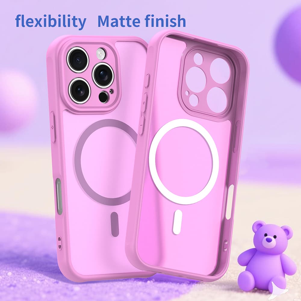 Techsuit HaloFrost II MagSafe pro iPhone 16 Pro růžová - náhled 2