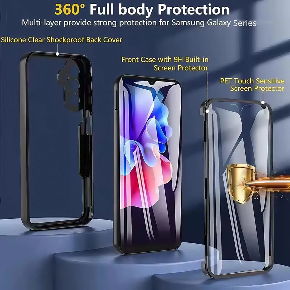 Techsuit ColorVerse 360 Series + Ochranné sklo Oppo Reno14 Modrá - náhled 2