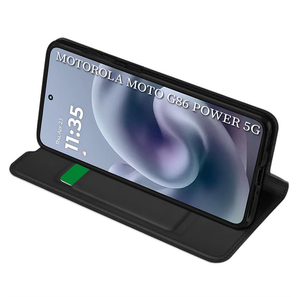 Pouzdro Techsuit Magskin Book pro Motorola Moto G86 Power černé - náhled 2