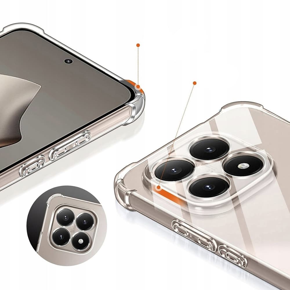 Techsuit Shockproof Clear Silicone pro Xiaomi 15T čirý - náhled 2