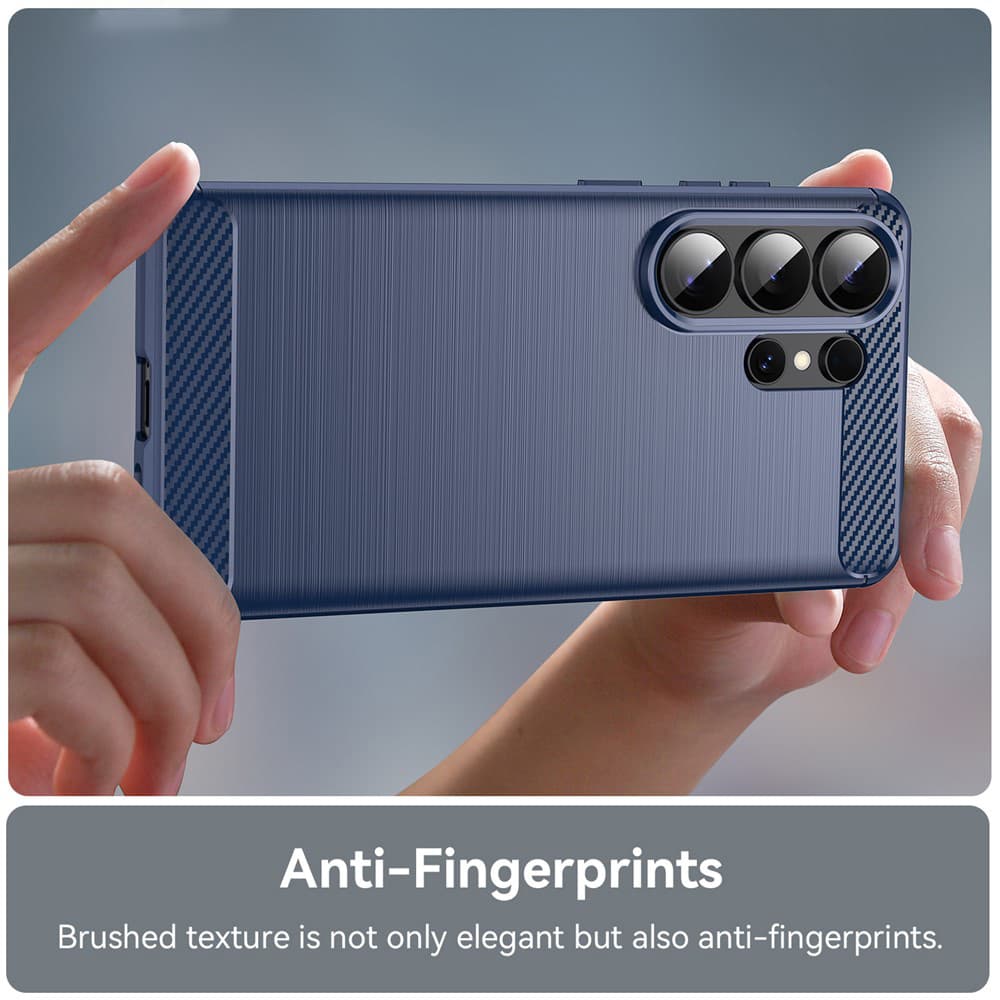 Techsuit - Carbon Silicone - Samsung Galaxy S26 Ultra - modrá - náhled 2