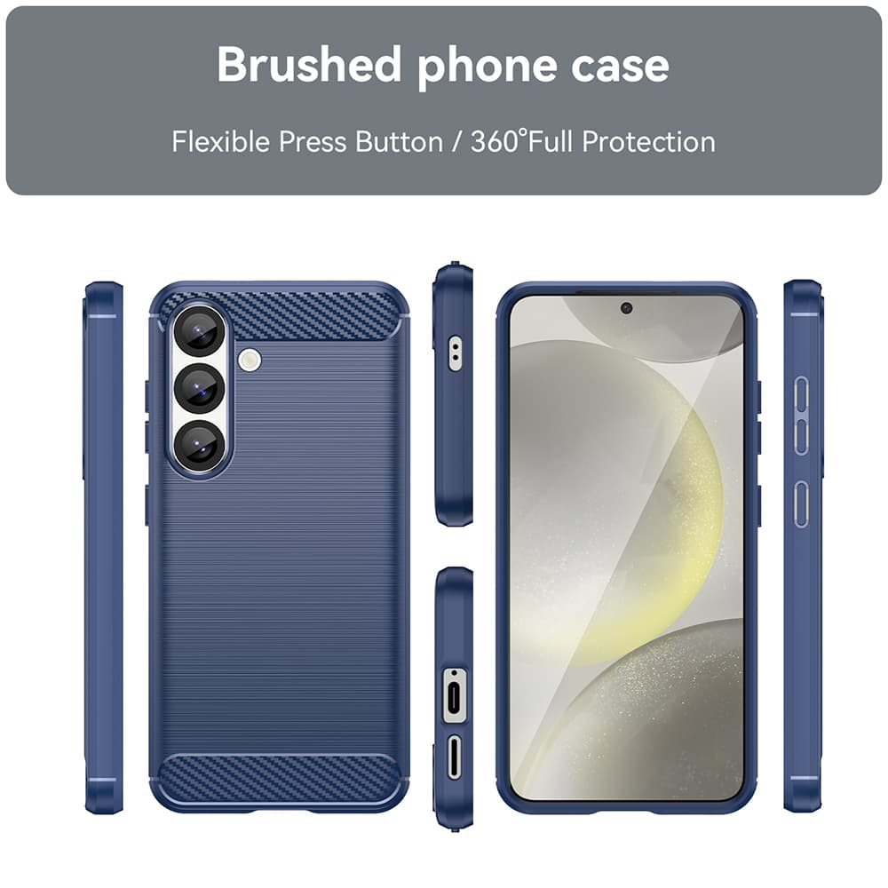 Techsuit - Carbon Silicone - Samsung Galaxy S26 - modrá - náhled 2