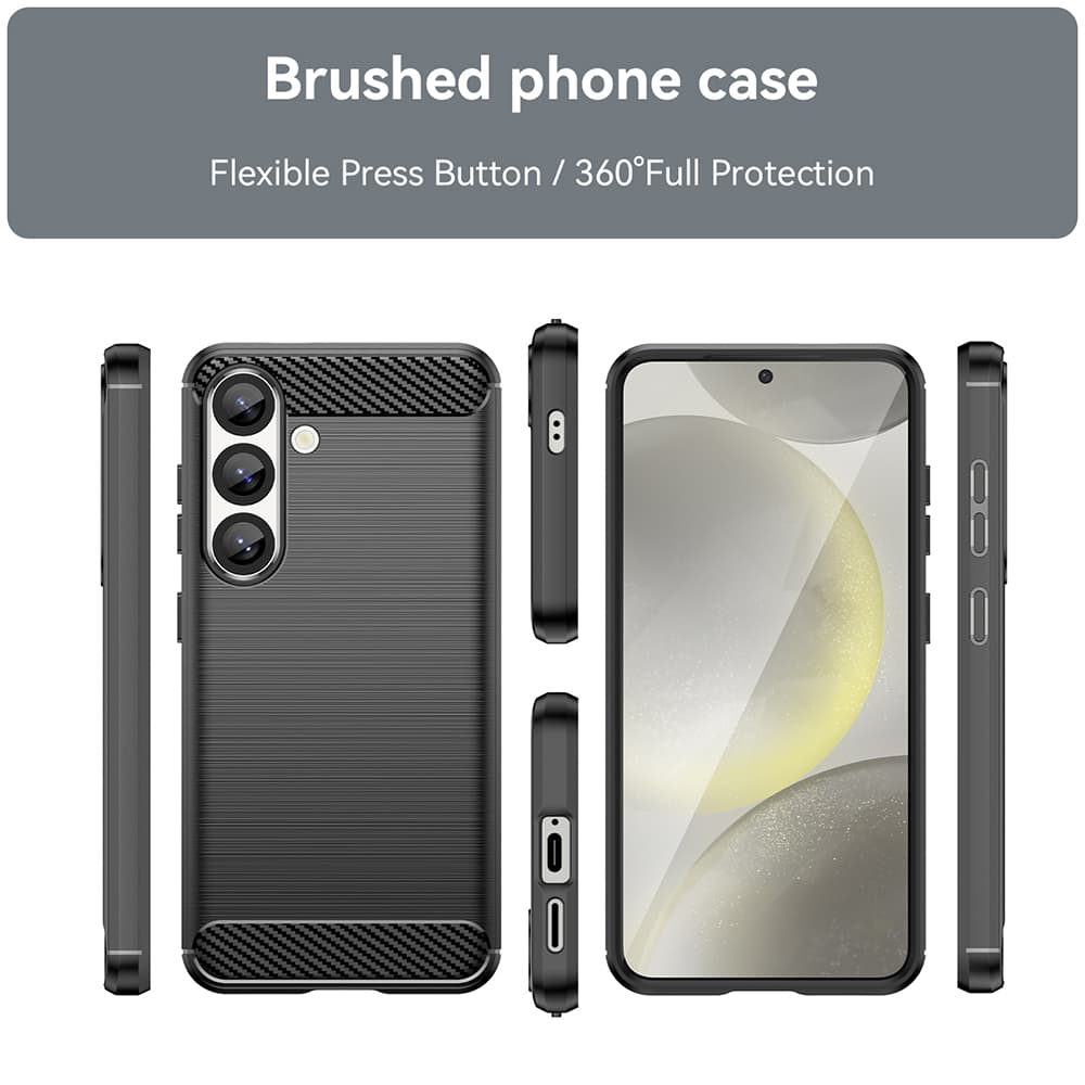 Techsuit - Carbon Silicone - Samsung Galaxy S26 - černé - náhled 2
