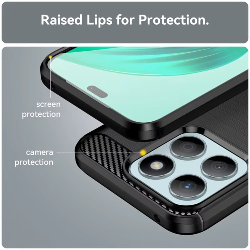 Techsuit carbon silikon pro Honor 400 Smart 5G modrý - náhled 2