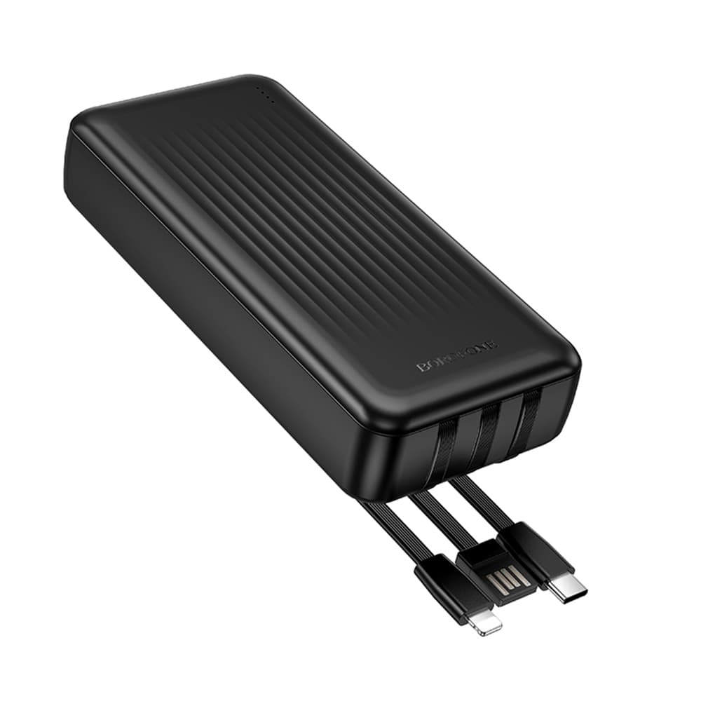 Borofone powerbanka BJ79A s kabely USB-C USB Lightning 20000mAh černá - náhled 2