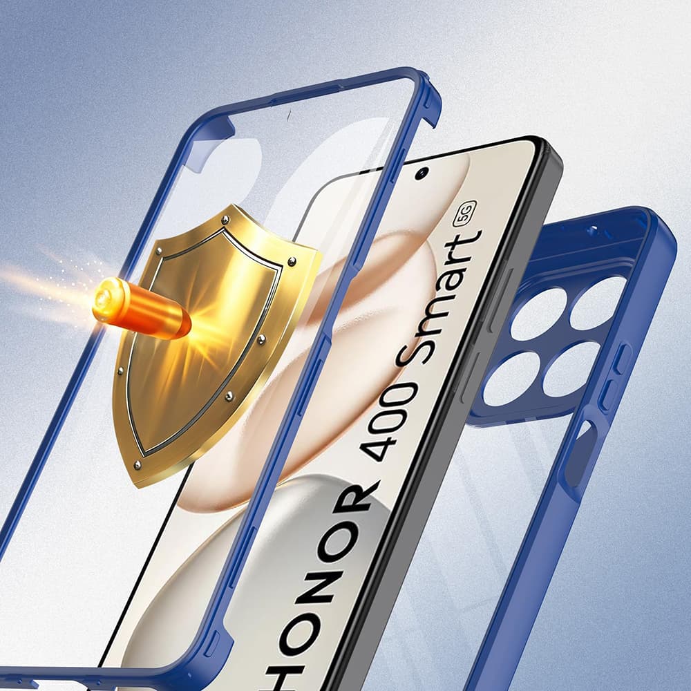 Techsuit ColorVerse 360 + ochrana displeje pro Honor 400 Smart 5G modrý - náhled 2