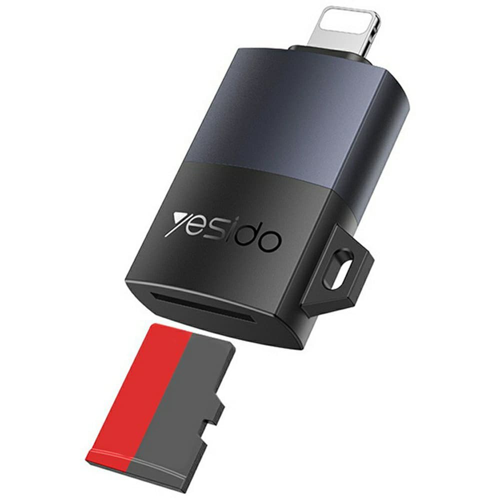 Yesido Adapter GS38 Lightning na TF kartu pro iPhone iPad šedý - náhled 2