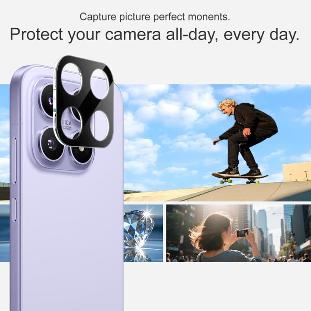 Techsuit - Sklo na fotoaparát - Xiaomi 17 - Černá - náhled 2