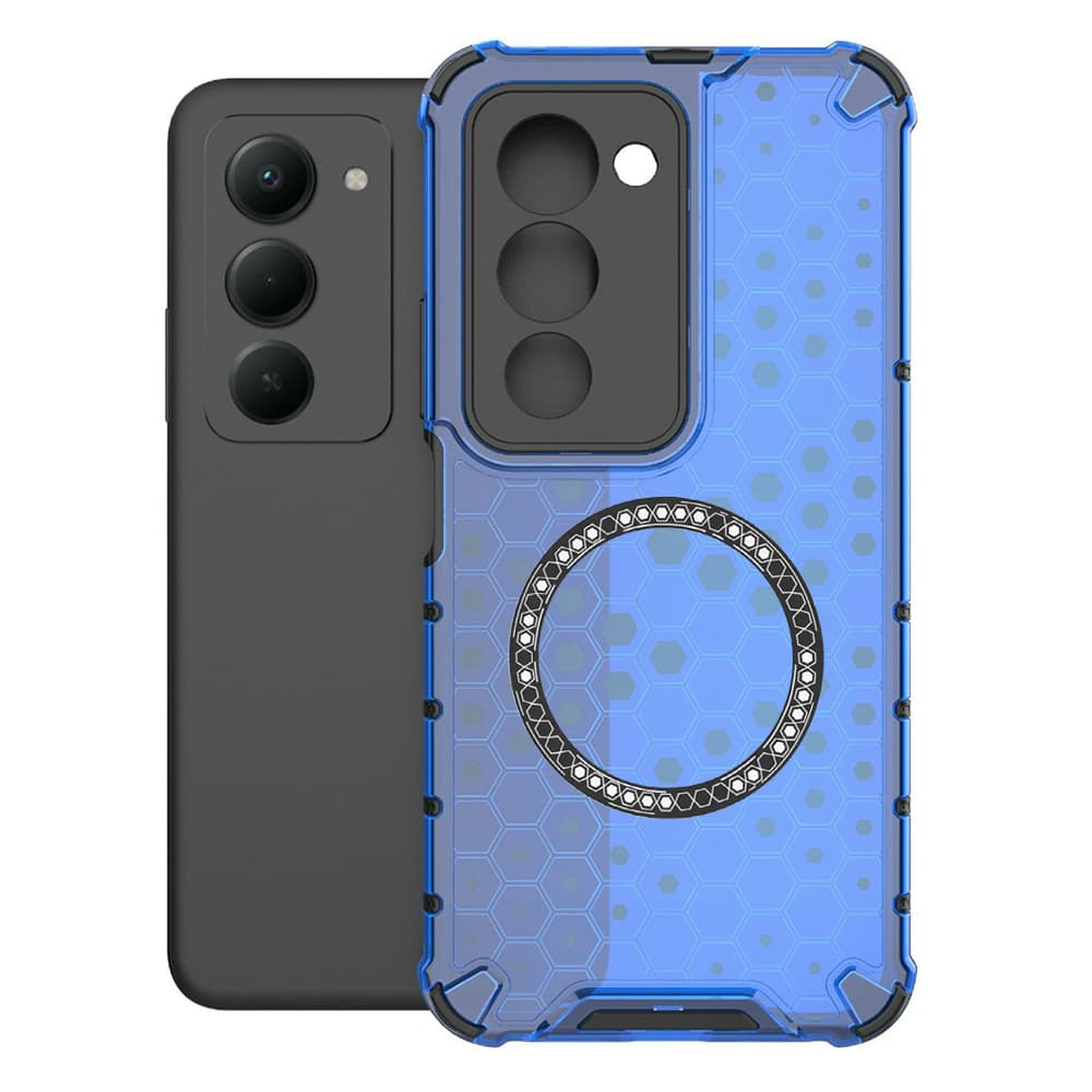 Techsuit HoneyComb Shield MagSafe pro Xiaomi Redmi 15 4G / Redmi 15 5G modrá - náhled 2