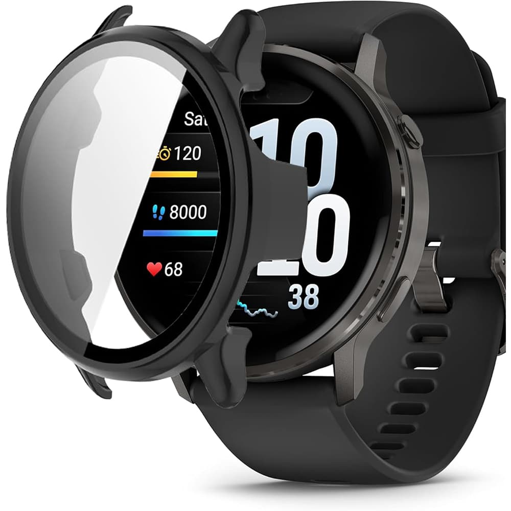 Ochranný kryt a fólie Techsuit Defense360 Pro Garmin Venu 4 45mm černá - náhled 2