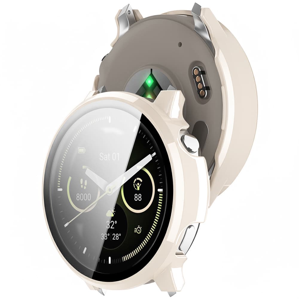 Techsuit Defense360 Pro s ochranou displeje Garmin Venu 4 41mm béžová - náhled 2