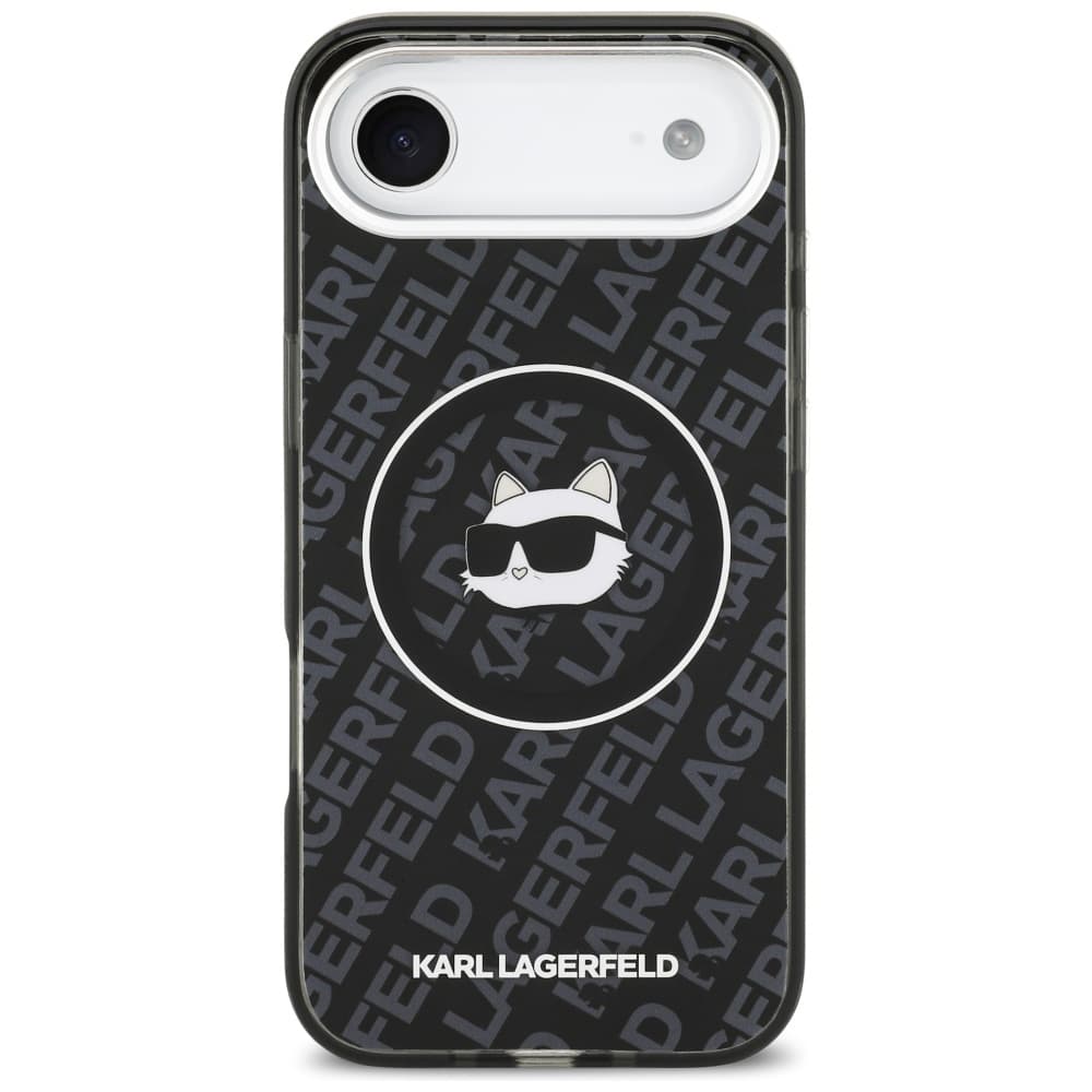 Karl Lagerfeld - IML Choupette Head Logo MagSafe (KLHMP17MHMKBCHOK) pro iPhone 17 Airčerný - náhled 2