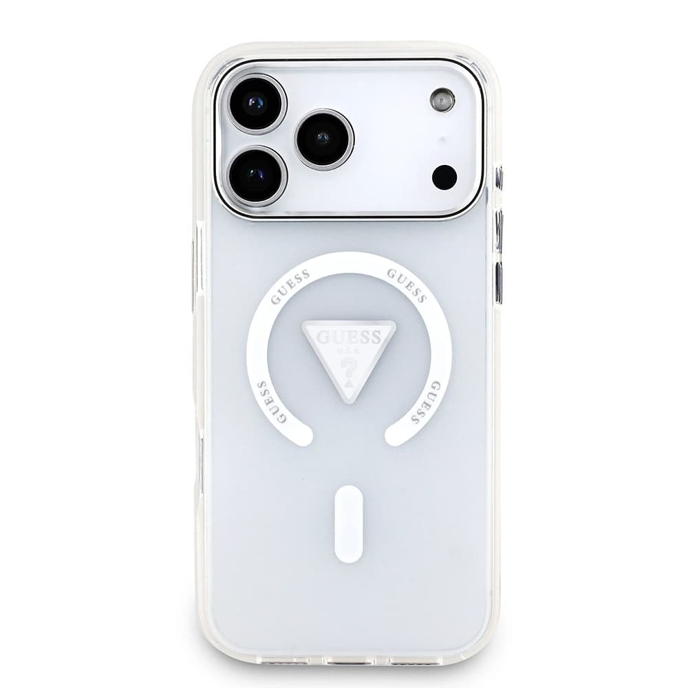 Guess IML Gradient Triangle Logo MagSafe iPhone 17 Pro Max čirý - náhled 2